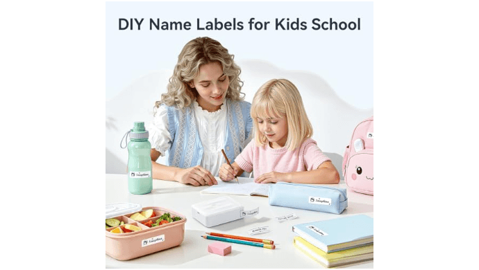 NIIMBOT D110 Mini Label Maker Machine with Tape for Home School, White thumbnail 2