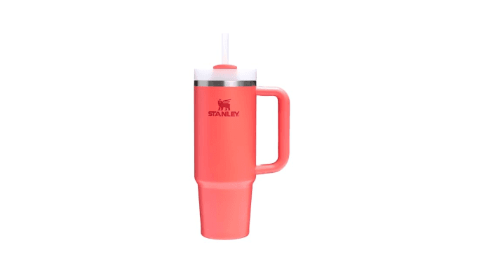 Stanley Quencher H2.0 Tumbler with Handle and Straw 30 oz | Flowstate 3-Position Lid | Cup Holder Compatible for Travel | Insulated Stainless Steel Cup | BPA-Free | Hot Coral thumbnail 1