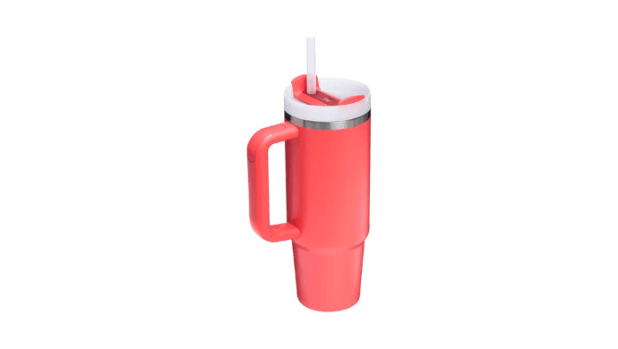 Stanley Quencher H2.0 Tumbler with Handle and Straw 30 oz | Flowstate 3-Position Lid | Cup Holder Compatible for Travel | Insulated Stainless Steel Cup | BPA-Free | Hot Coral thumbnail 3