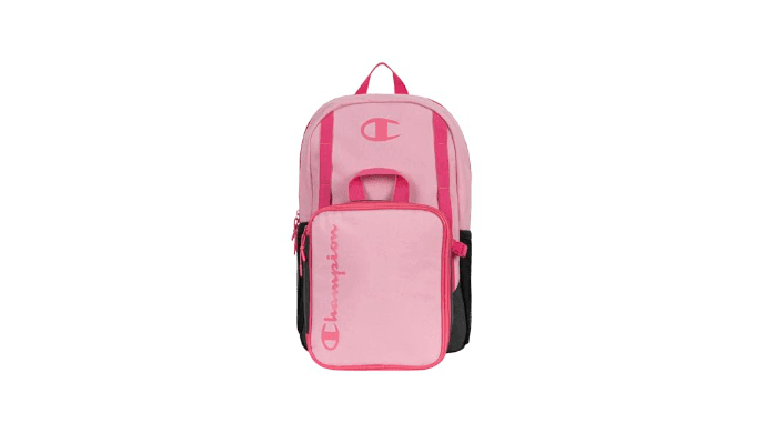 Champion Kids' Mode Backpack and Lunch Box Set, Pink Heather, One Size thumbnail 2