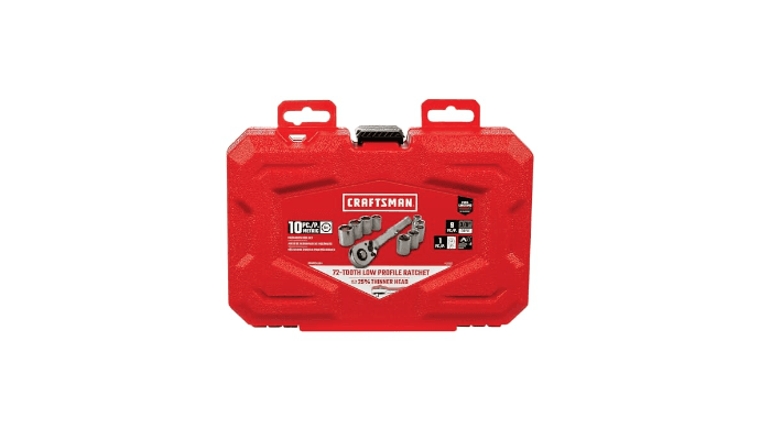 CRAFTSMAN Mechanics Tool Set, Metric, 3/8 Inch Drive, 10 Piece (CMMT34564) thumbnail 5