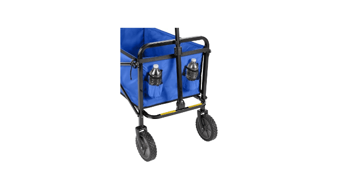 Amazon Basics Collapsible Heavy Duty Utility Wagon for Outdoor Sports, Camping, Garden, and Shopping, Versatile, Easy to Store, 265 Pounds Capacity, 27.6 x 40.9 x 20 inches, Blue thumbnail 5