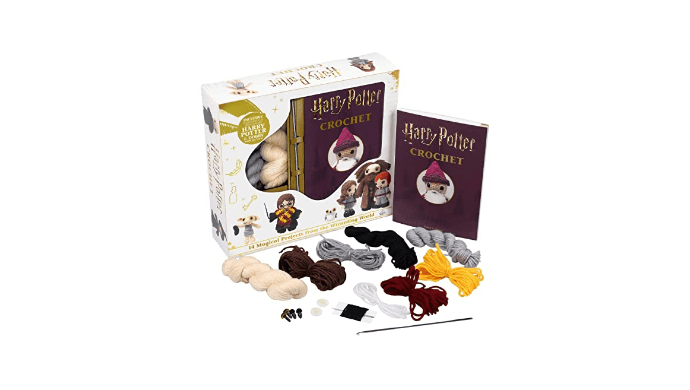 Harry Potter Crochet - Harry Potter and Dobby Amigurumi - Yarn, Safety Eyes, Crochet Hook and Instructional Booklet - Craft Gift for Harry Potter Fans (Crochet Kits) thumbnail 3