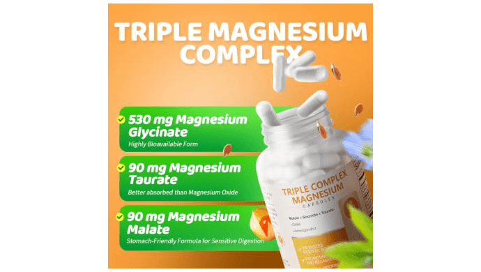 Triple Magnesium Complex for Sleep & Clam Support, 240 Count thumbnail 3