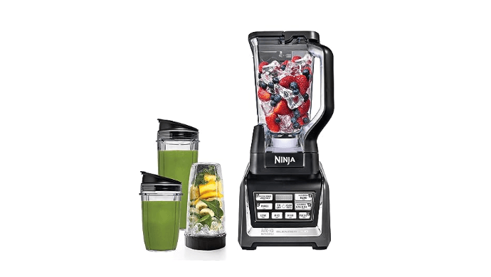 Ninja Nutri Personal & Countertop Blender, 1200W Auto-iQ, Black, BL642 thumbnail 1