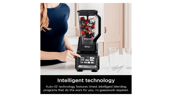 Ninja Nutri Personal & Countertop Blender, 1200W Auto-iQ, Black, BL642 thumbnail 2