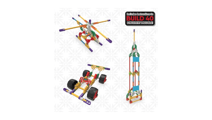 K'NEX - 40 Model Building Set‚ 141 Pieces, STEM Toy, Engineering Play, Creative Construction‚ Ages 5+ thumbnail 3