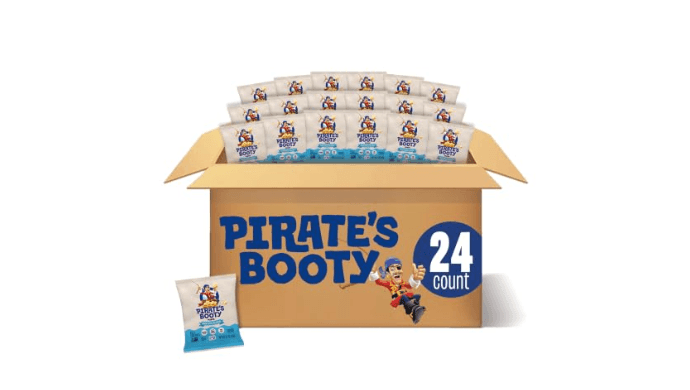 PIRATE'S BOOTY Aged White Cheddar Cheese Puffs Bags, .5 oz (24 Count) thumbnail 1