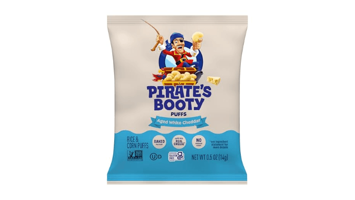 PIRATE'S BOOTY Aged White Cheddar Cheese Puffs Bags, .5 oz (24 Count) thumbnail 4
