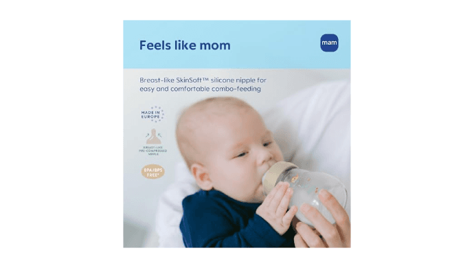MAM 6oz Pure Glass Feel Good Anti-Colic 0+ Months Baby Bottle, 3 Pk, Unisex thumbnail 5