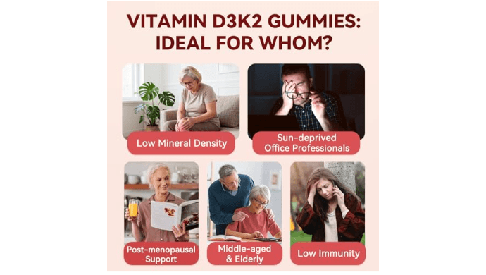 Vitamin D3 K2 Gummies, 5,000 IU / 10,000 IU D3 + 200 mcg MK-7, 120 Count thumbnail 6