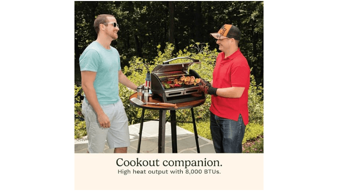 Cuisinart Gas Grill with Locking Lid, Portable, 8,000 BTU, 10 lbs. thumbnail 4