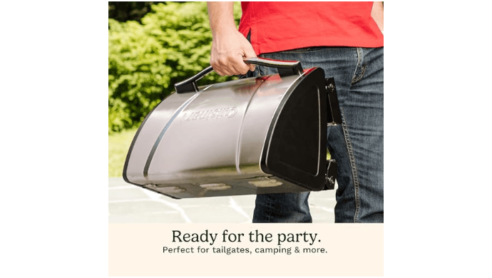 Cuisinart Gas Grill with Locking Lid, Portable, 8,000 BTU, 10 lbs. thumbnail 6