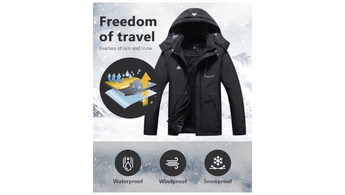 MAOYSSEN Men's Mountain Winter Coat thumbnail 3