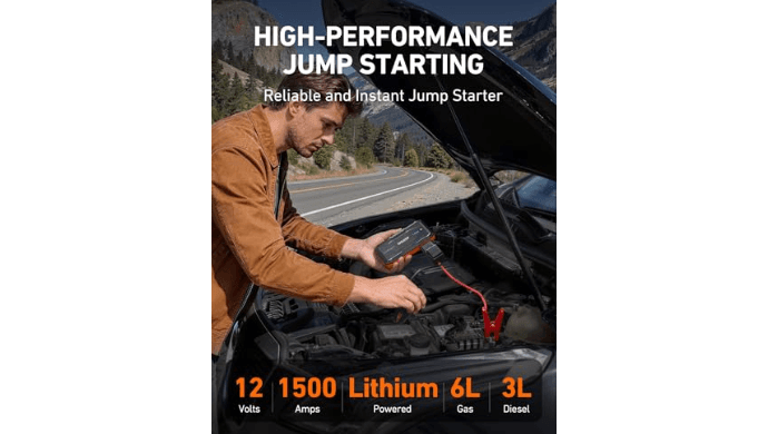 AstroAI S8 Car Battery Jump Starter 1500A - Portable 12V Lithium Jump Box thumbnail 2