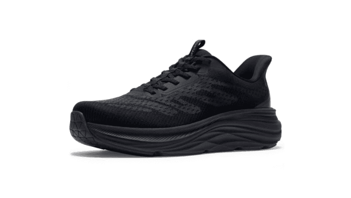 Coostar Men's Slip On Walking Shoes Cushioning Support Non Slip Breathable Cross Trainer Running Sneakers for Gym Workout Fashion Black Size 10 thumbnail 1