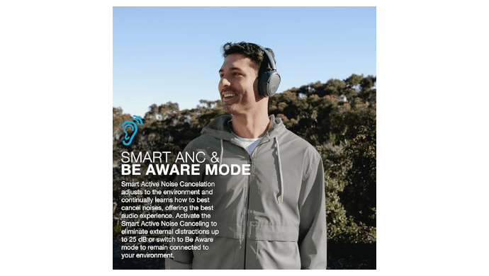 JLab JBuds Lux ANC Over Ear Headphones Bundle with JBuds Mini True Wireless Earbuds, Active Noise Cancelling, Bluetooth multipoint, Sage thumbnail 3