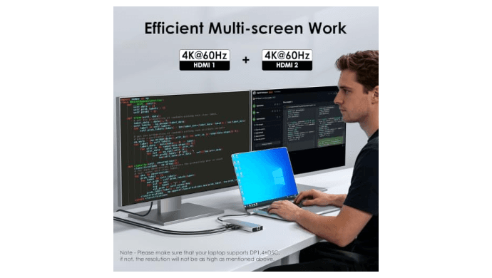 Laptop Docking Station, WAVLINK Docking Station Dual HDMI thumbnail 3