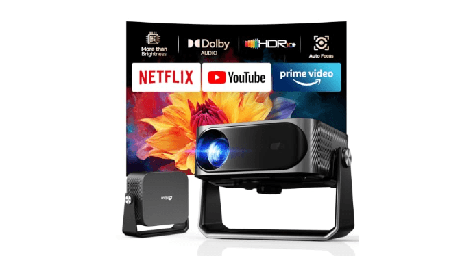 iSinbox Smart Outdoor Projector,Built-in Apps,180° Gimbal,Dolby Audio thumbnail 1