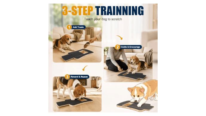 Vivifying Dog Nail Scratch Board with Treat Box, Dog Nail Filing Tool thumbnail 2