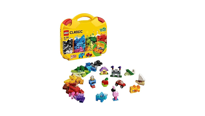 LEGO Classic Creative Suitcase 10713 - Includes Sorting Storage Organizer Case with Fun Colorful Building Bricks, Preschool Learning Toy for Kids, Boys and Girls Ages 4 Years Old and Up thumbnail 1