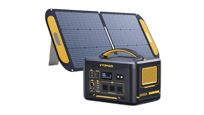 VTOMAN Jump 1500X Portable Power Station with 110W Foldable Solar Panel thumbnail 1