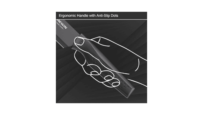 Knife Set, Brewin Kitchen Knife Set, Knives Set for Kitchen, Universal Knife Block, Utility Knife Block Set, New Home Essentials, Apartment Essentials, Camping Essentials, RV Essentials thumbnail 4