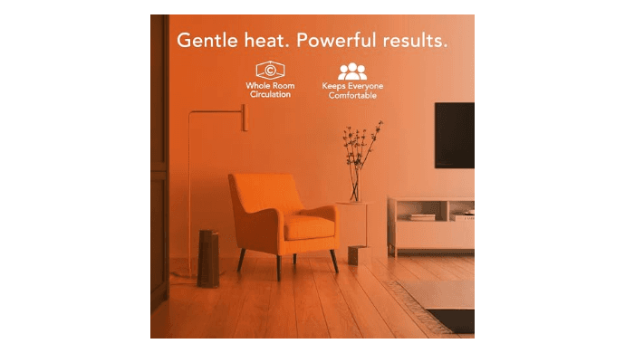Vornado Rise 20H (2026) Whole Room Tower Heater, 3 Heat Settings, Black thumbnail 2