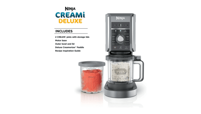 Ninja CREAMi Deluxe 11-in-1 XL Ice Cream Maker w/ Two 24-Oz. Pints - NC501 thumbnail 2