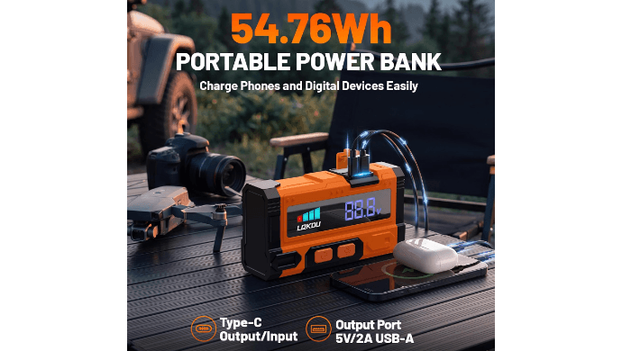 Car Battery Jump Starter - 70% off 5000A 12V Portable Lithium Jump Box thumbnail 3