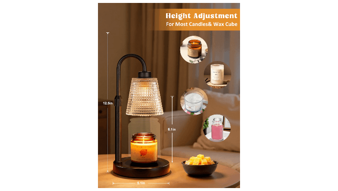 Candle Warmer Lamp with Timer Home Decor Birthday Gifts for Women thumbnail 2