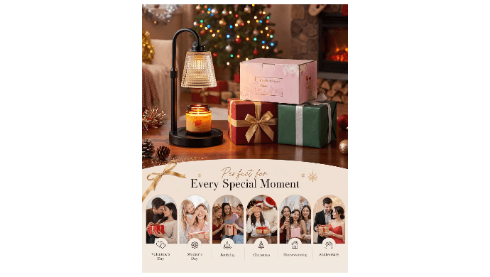 Candle Warmer Lamp with Timer Home Decor Birthday Gifts for Women thumbnail 4