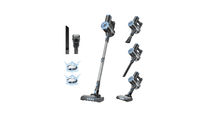 VIPSUN Cordless Vacuum Cleaners for Home,Stick Vacuum Cordless with Self-Standing,LED Screen,Lightweight Powerful Suction Wireless Vacuum,Rechargeable Vacuum for Pet Hair, Hardwood Floors thumbnail 1