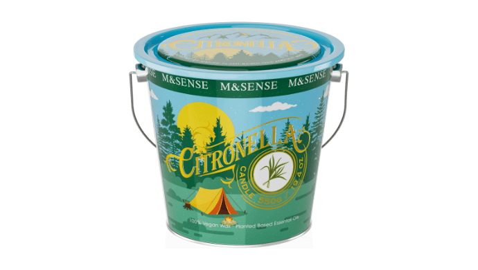 M&SENSE Citronella Candles Outdoor19.4 oz,Peppermint Scented Soy Wax thumbnail 1