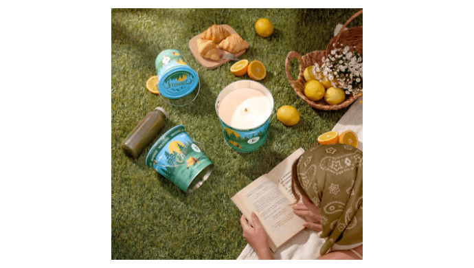 M&SENSE Citronella Candles Outdoor19.4 oz,Peppermint Scented Soy Wax thumbnail 2