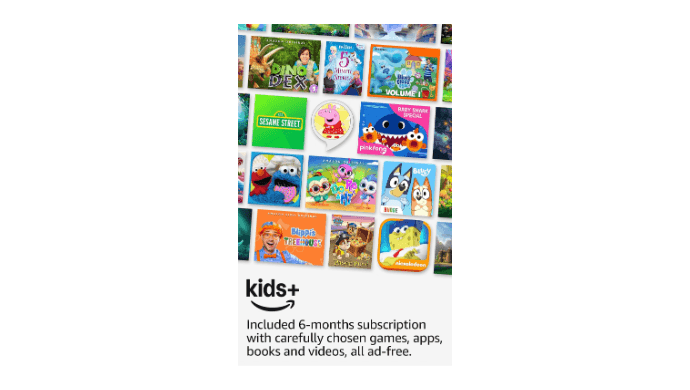 Amazon Fire HD 8 Kids tablet, ages 3-7 | 4GB memory, includes ad-free and exclusive content, parental controls and 13-hr battery, 64GB, Blue, (2024 release) thumbnail 3