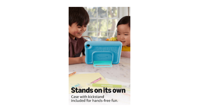Amazon Fire HD 8 Kids tablet, ages 3-7 | 4GB memory, includes ad-free and exclusive content, parental controls and 13-hr battery, 64GB, Blue, (2024 release) thumbnail 5