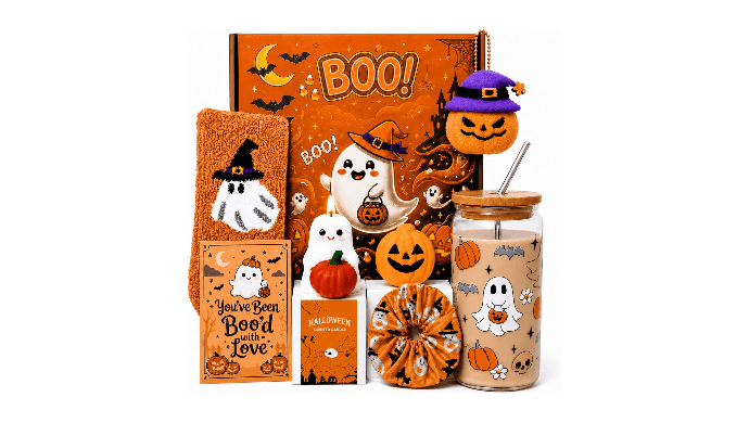 Boo Basket Stuffers for Teen Girls, Halloween Gifts for Women