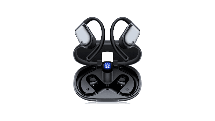 AI Translation Earbuds Real Time 164 Languages Translator Ear Buds 90H Playtime Bluetooth Translating Earbuds with LED Display Audifonos Traductores Inglés Español for Travel Business Learning Black thumbnail 1
