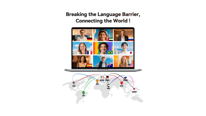 AI Translation Earbuds Real Time 164 Languages Translator Ear Buds 90H Playtime Bluetooth Translating Earbuds with LED Display Audifonos Traductores Inglés Español for Travel Business Learning Black thumbnail 3