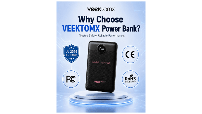 VEEKTOMX 10000mAh Mini Power Bank, 22.5W Fast Charger for iPhone Android thumbnail 3