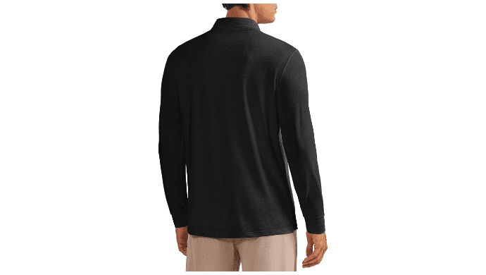 PINSPARK Men's Polo Shirts Long Sleeve Golf Shirts UPF 50+ Collared Shirt thumbnail 2