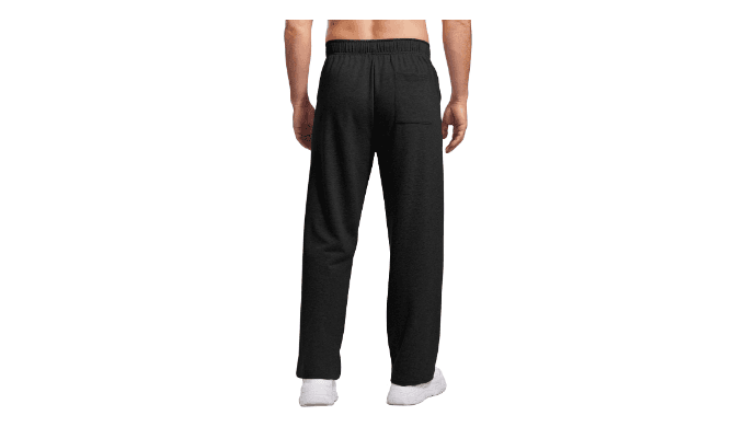 PINSPARK Men's Sweatpants Open Bottom Loose Fit Lounge Pants with Pockets thumbnail 2