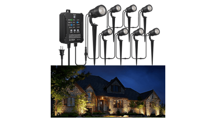 8Pack 5W Landscape Lighting Kit with Transformer thumbnail 1