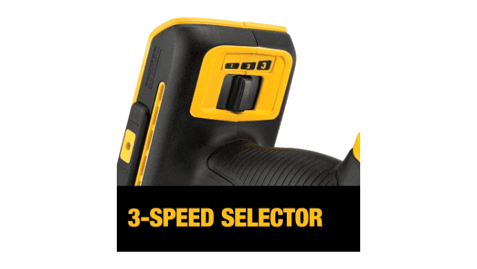 DEWALT 20V MAX XR Oscillating Tool Kit with Blades, 3 Speed Cordless Brushless Multitool, Up to 20,000 OPM, LED Light, Battery and Charger Included (DCS356C1) thumbnail 5