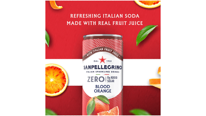 Sanpellegrino Zero Sugar Blood Orange Sparkling Soda, 24 Pack thumbnail 3