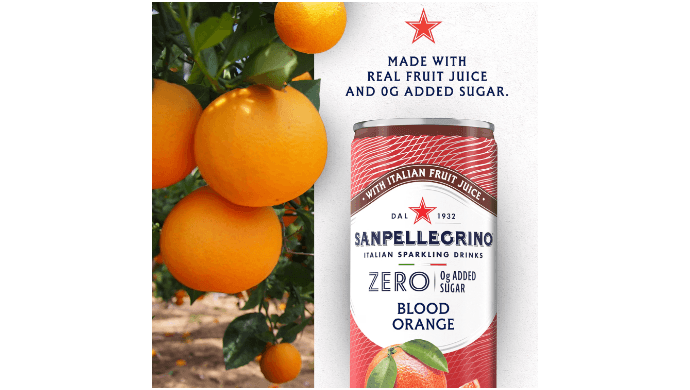 Sanpellegrino Zero Sugar Blood Orange Sparkling Soda, 24 Pack thumbnail 4