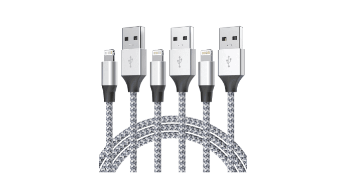 Durable iPhone Charger Cord 6FT 3Pack [Apple MFi Certified] Lightning Cable Nylon Braided iPhone Cord Fast Charging Cable Compatible with iPhone 14/13/12 Pro Max/12Pro/11 thumbnail 1