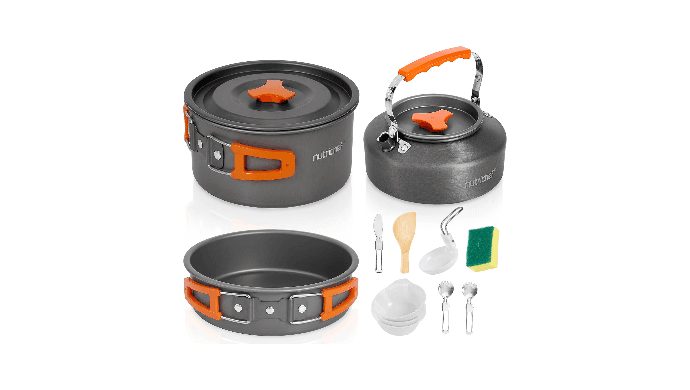 NutriChef Camping Cookware Set