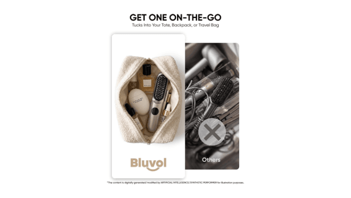 Bluvol I11 Apex Cordless Straightening Comb, Touch-Up Tool with Travel Lock thumbnail 4